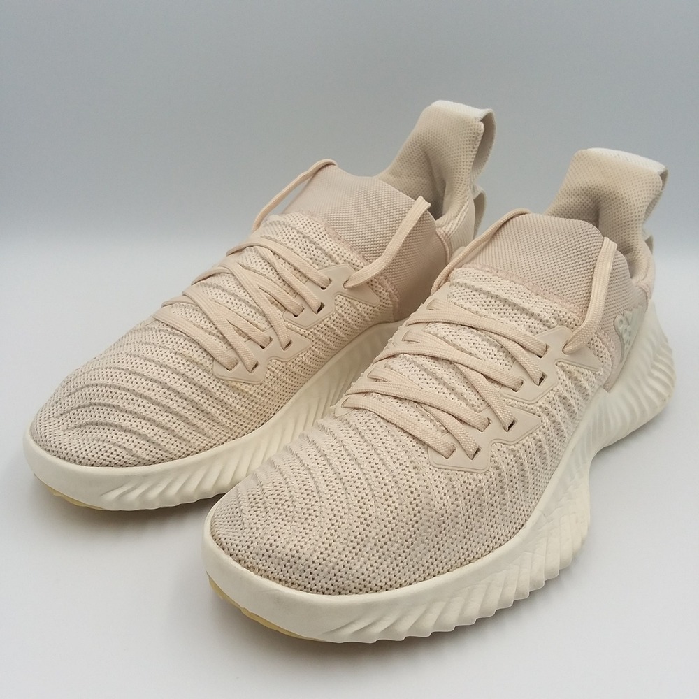 Adidas Alphabounce EX Trainer Women's 9 Athletic Sneakers Beige DB3349 Linen